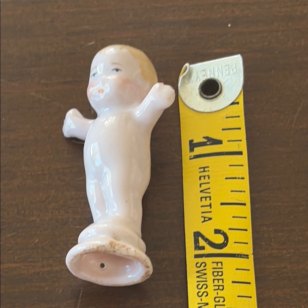 Vintage Porcelain Doll Figurine Cupie doll  head for pin cushion - Picture 8 of 10